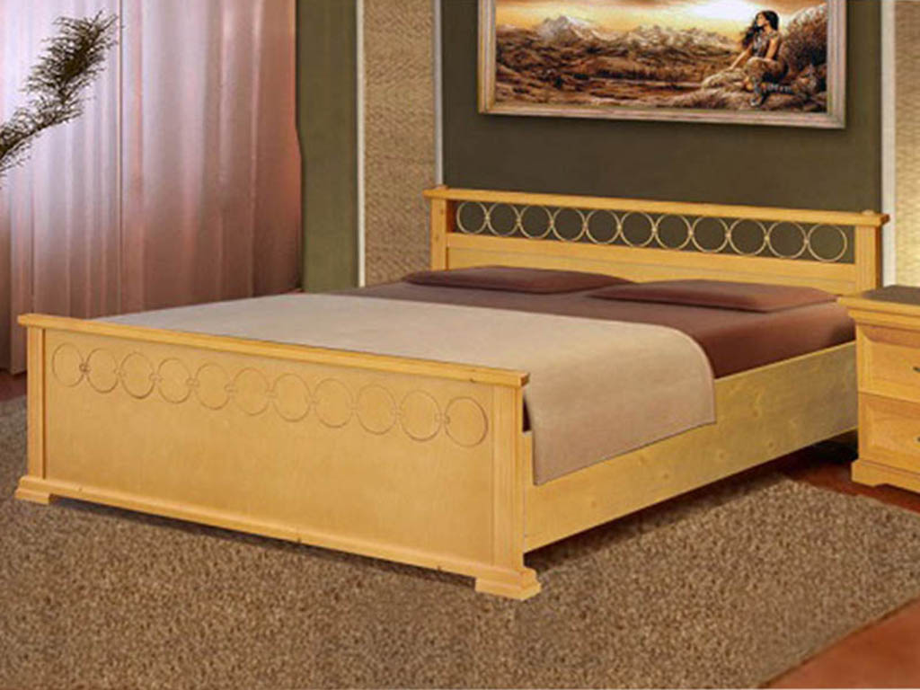 Кровать из массива: много мебели, много стилей