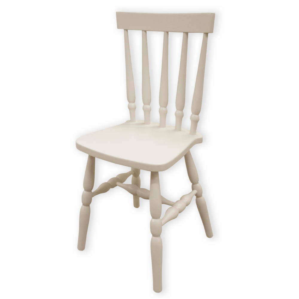 белый стул из массива дерева