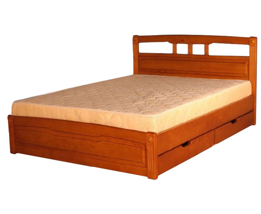 Кровать из массива сосны с матрасом Магда-2