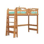 Верхнеярусная кровать-чердак из массива Полет, КОД:VMK276, images №1, magsale.ru