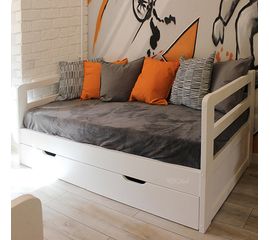 Кровать-тахта с ящиками из массива Минима, КОД:VMK8777, images №1, magsale.ru