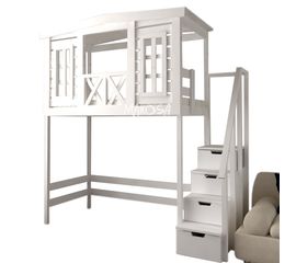 Кровать-чердак из массива Гэлакси, КОД:MS8891, images №1, magsale.ru