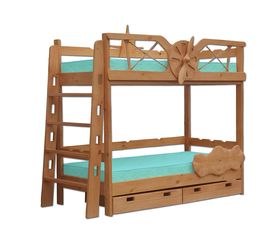 Двухъярусная кровать из массива дерева Полет, КОД:VMK305, images №1, magsale.ru