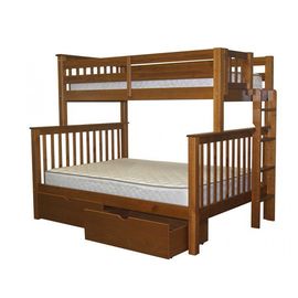 Двухъярусная кровать с ящиками из сосны Титан-2, КОД:VMK176, images №1, magsale.ru