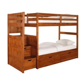 Двухъярусная кровать из сосны Тандем-2 с ящиками, КОД:VMK250, images №1, magsale.ru