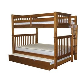 Двухъярусная выдвижная кровать из массива Титан-3, КОД:VMK174, images №1, magsale.ru