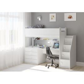 Кровать-чердак с рабочей зоной Легенда C605.3, КОД:LC6053, images №1, magsale.ru