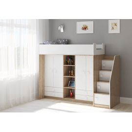 Кровать-чердак со шкафами Легенда E604.3, КОД:LE6043 , images №1, magsale.ru