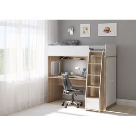 Кровать-чердак с рабочей зоной Легенда F605.1, КОД:LF6051 , images №1, magsale.ru