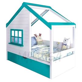 Детская кровать из массива сосны Домик Фиджи, КОД:MS0924, images №1, magsale.ru