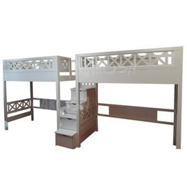 Кровать-чердак для двоих из массива Прованс-Дуэт, КОД:MS0911, images №1, magsale.ru