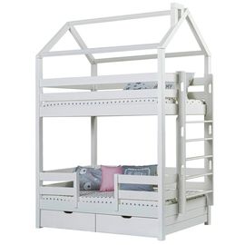 Двухъярусная кровать из сосны Домик Тима-1, КОД:MS517, images №1, magsale.ru