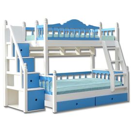 Двухъярусная кровать из сосны с полкой Аврора, КОД:33414, images №1, magsale.ru