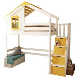 Кровать-чердак из массива сосны №91 Дональд, КОД:FMS0956, images №1, magsale.ru