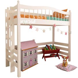 Кровать чердак из массива сосны Фрея, КОД:MS4391, images №1, magsale.ru