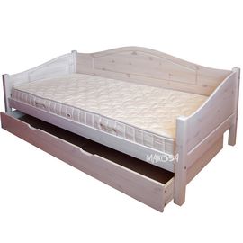 Кровать-тахта из массива сосны Кая-3 с дополнительной кроватью​, КОД:MS0969, images №1, magsale.ru