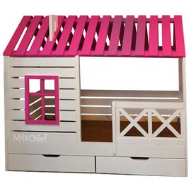Детская кровать-домик из массива Лаура, КОД:MS0972, images №1, magsale.ru