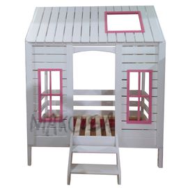 Детская кровать-домик из массива Марципан, КОД:MS0937, images №1, magsale.ru