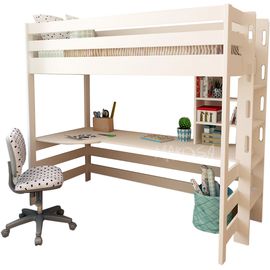 Кровать-чердак из массива сосны Оксфорд, КОД:MS0952, images №1, magsale.ru