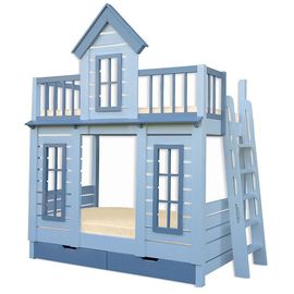 Двухъярусная кровать домик из сосны Терем, КОД:33011, images №1, magsale.ru