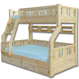 Двухъярусная кровать из сосны с полкой Веста-1, КОД:33499, images №1, magsale.ru