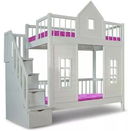 Двухъярусная кровать домик из сосны Замок Люкс, КОД:VTS3165, images №1, magsale.ru