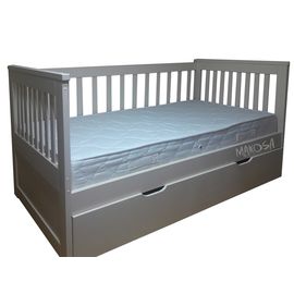 Раздвижная кровать из массива сосны Анаис-3, КОД:MS1043, images №1, magsale.ru