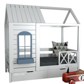 Детская кровать домик из массива №47 Авиньон, КОД:MS411, images №1, magsale.ru