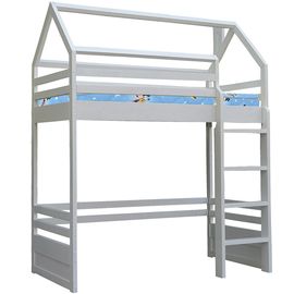 Кровать-чердак из массива сосны Домик, КОД:VMK328, images №1, magsale.ru