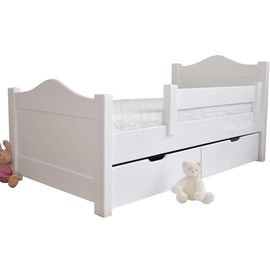 Детская кровать из массива с ящиками и бортиком Индия, КОД:MS1020, images №1, magsale.ru