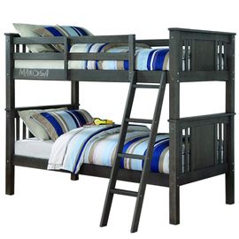 Двухъярусная кровать из массива сосны Джонатан, КОД:MS1039, images №1, magsale.ru