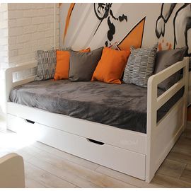 Кровать-тахта с ящиками из массива Минима, КОД:VMK8777, images №1, magsale.ru