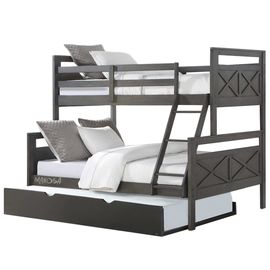 Двухъярусная выдвижная кровать из массива Пилигрим-3, КОД:MS1042, images №1, magsale.ru