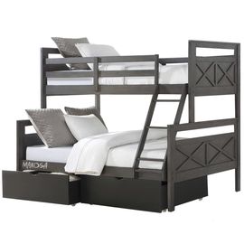 Двухъярусная кровать из массива с ящиками Пилигрим-2, КОД:MS1041, images №1, magsale.ru