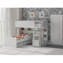 Двухъярусная кровать Легенда 42.3.2 белая, КОД:LG42323, images №1, magsale.ru