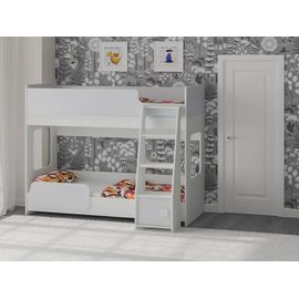Двухъярусная кровать Легенда 42.4.1 белая, КОД:LG4241, images №1, magsale.ru