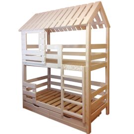 Двухъярусная кровать-домик Цитрус, КОД:MS8888, images №1, magsale.ru