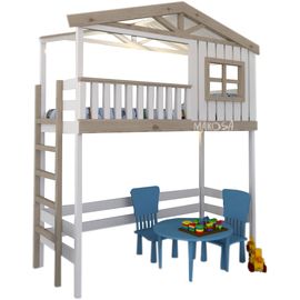 Кровать-чердак из массива сосны №44 Диего, КОД:MS8889, images №1, magsale.ru