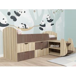 Детская кровать-чердак Малыш-7, КОД:ЯМ900, images №1, magsale.ru