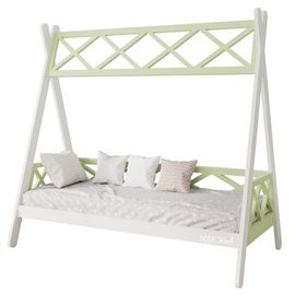 Детская кровать домик из массива Вигвам Прованс, КОД:MS8925, images №1, magsale.ru