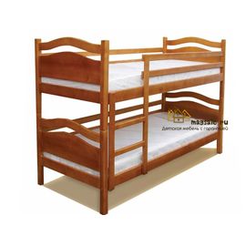 Двухъярусная кровать из массива сосны Ленда, КОД:VMK281, images №1, magsale.ru