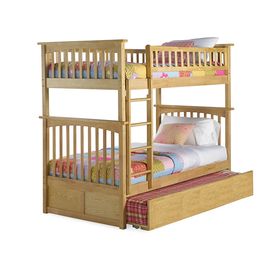 Двухъярусная кровать из сосны Бастион-3 с выдвижной кроватью, КОД:VMK251, images №1, magsale.ru