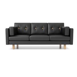 Диван Ингвар Б Textile Eco-leather Black, КОД:АНД2851057, images №1, magsale.ru