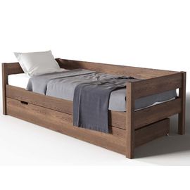 Кровать из массива с ящиком Алекса Nut, КОД:АНД19470, images №1, magsale.ru