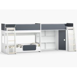 Трехъярусная кровать Легенда 42.4.3, КОД:LG9007, images №1, magsale.ru