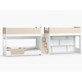 Трехъярусная кровать Легенда 43.4.2, КОД:LG9009, images №1, magsale.ru