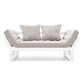Кушетка Амбер Textile Белая эмаль Grey, КОД:АНД19295, images №1, magsale.ru