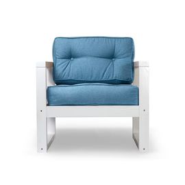 Кресло Астер Textile Белый Blue, КОД:АНД163341, images №1, magsale.ru