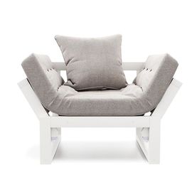 Кресло Амбер Textile Белая эмаль Grey, КОД:АНД122334, images №1, magsale.ru