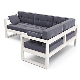 Диван Астер Угловой Velvet Беленый дуб Gray, КОД:АНД2246968885, images №1, magsale.ru